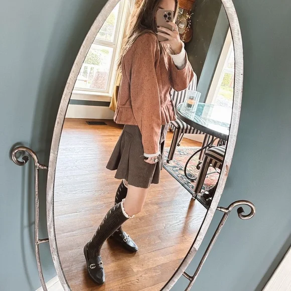 Krista Larson rust Wool Jacket OS sz M/L - Picture 6 of 14